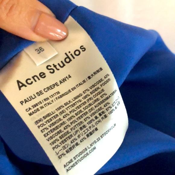 Acne dress cobalt blue - Picture 5 of 6